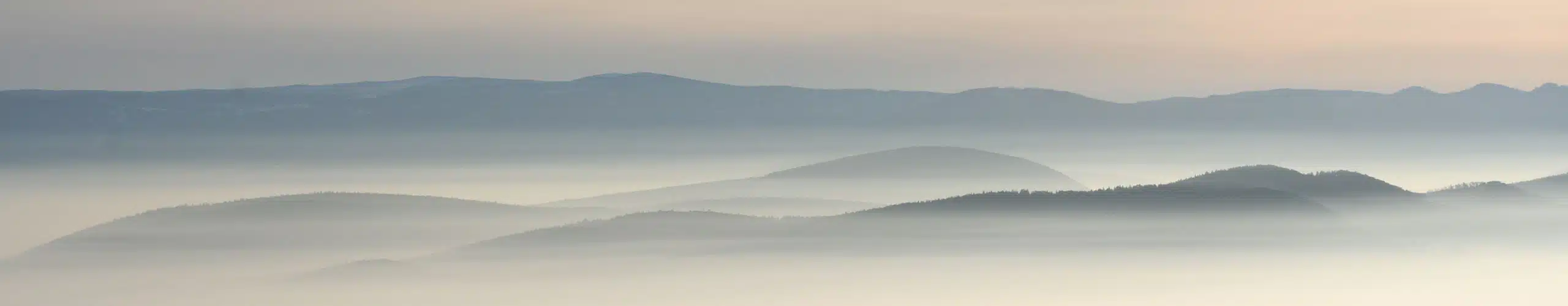 Panorama Berge Nebelmeer